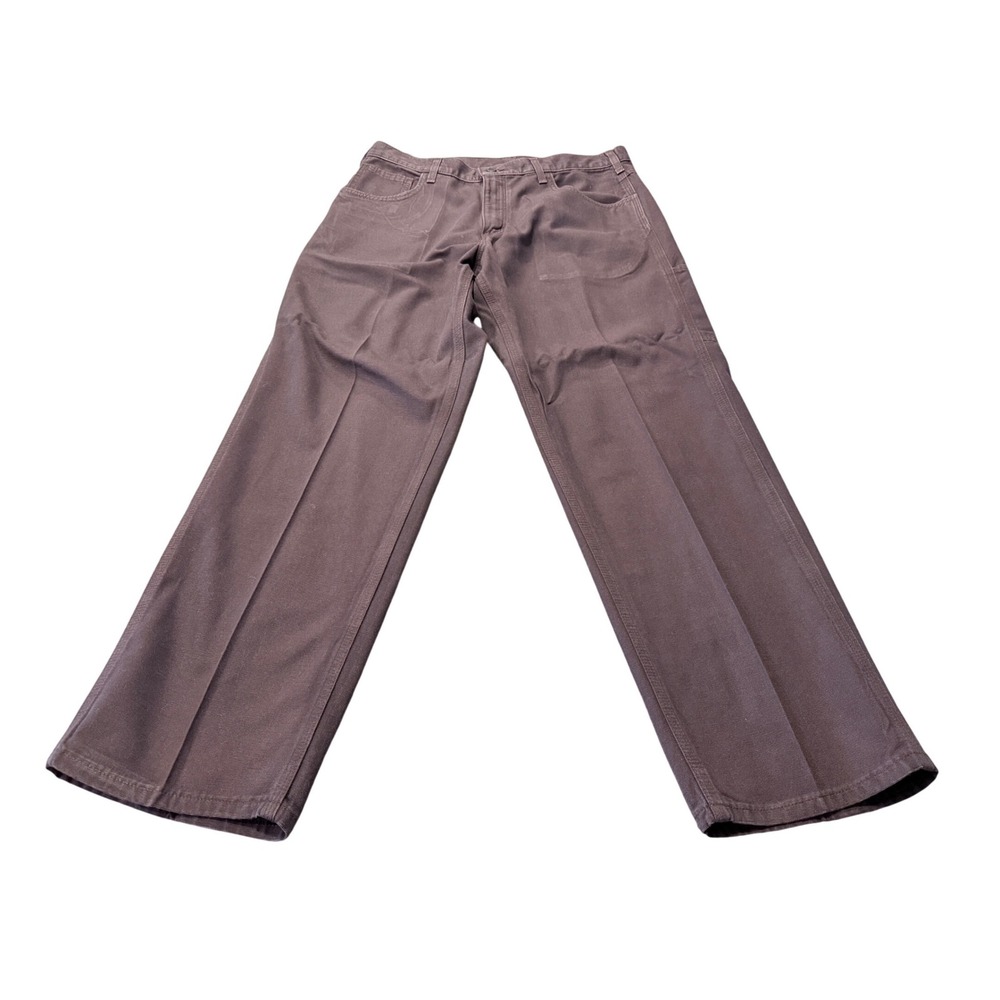Carhartt FRB159 DKB Mens Loose Fit Flame Resistant Carpenter Pants Brown 36x30